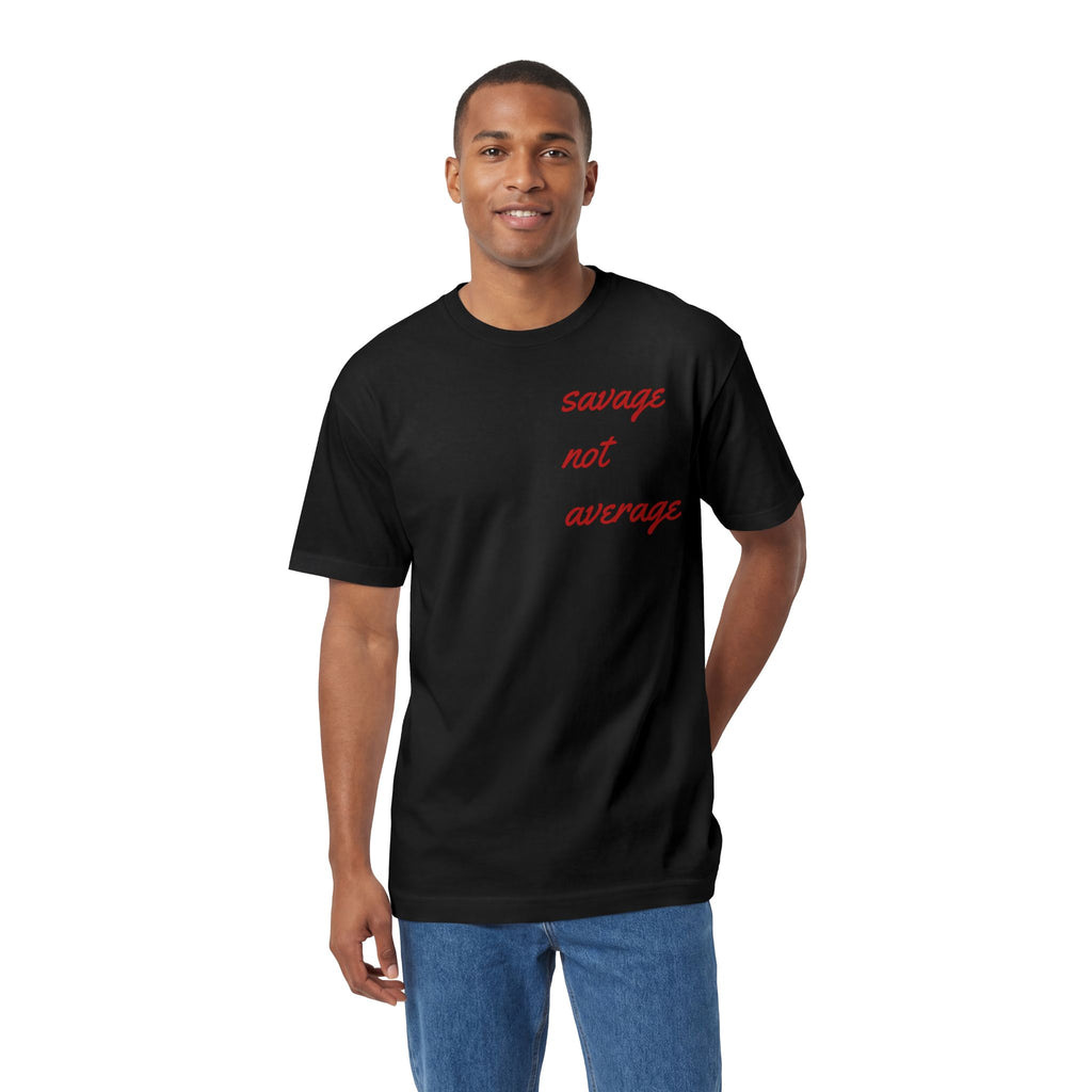Savage Not Average Unisex Classic Tee, Graphic Tee, Casual Shirt, Gender-Neutral Fashion, Gift for Friends, Motivational Apparel