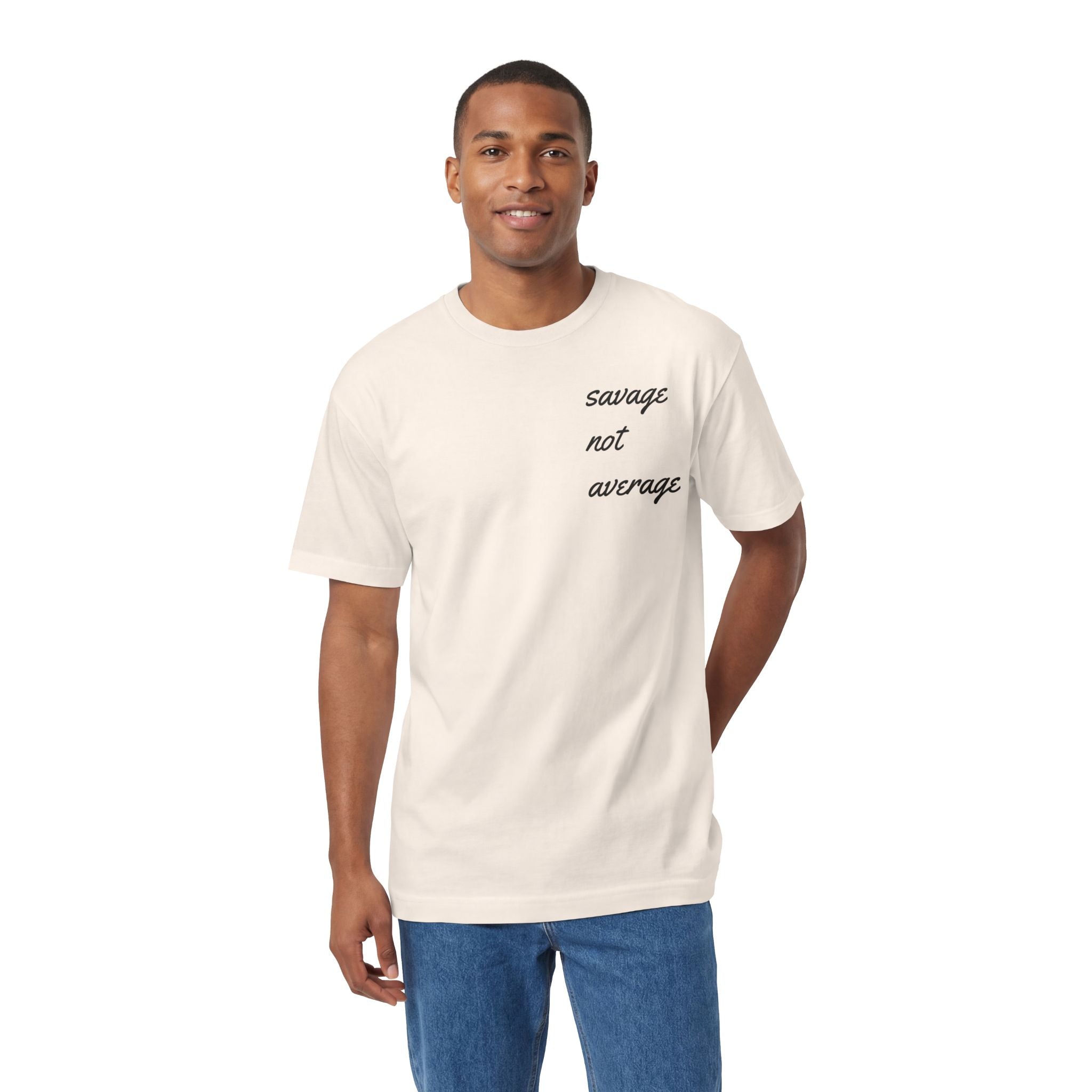 Savage Not Average Unisex Classic Tee, Graphic Tee, Casual Shirt, Gender-Neutral Fashion, Gift for Friends, Motivational Apparel
