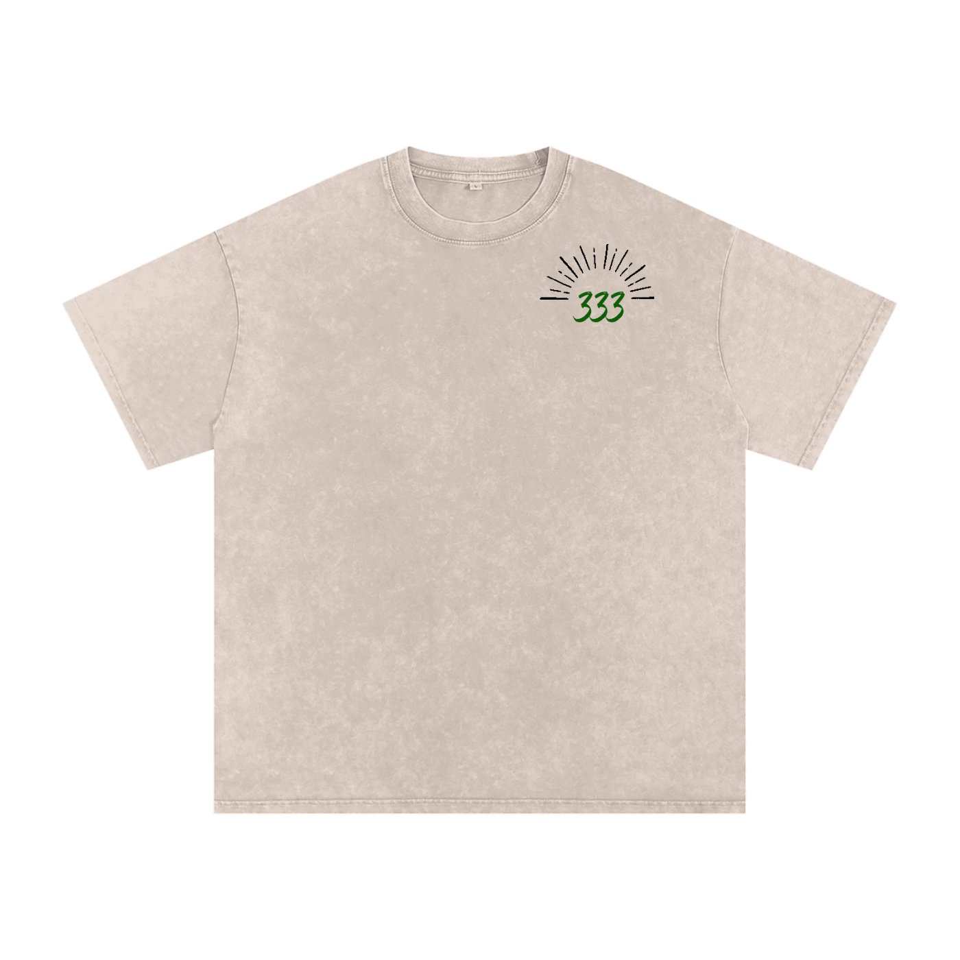 Snow Washed Oversized Cotton T-Shirt