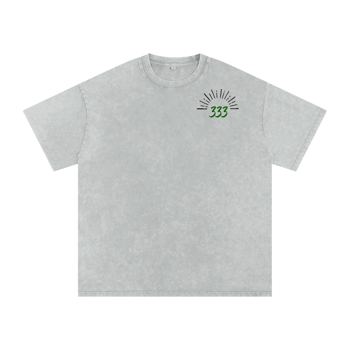 Snow Washed Oversized Cotton T-Shirt
