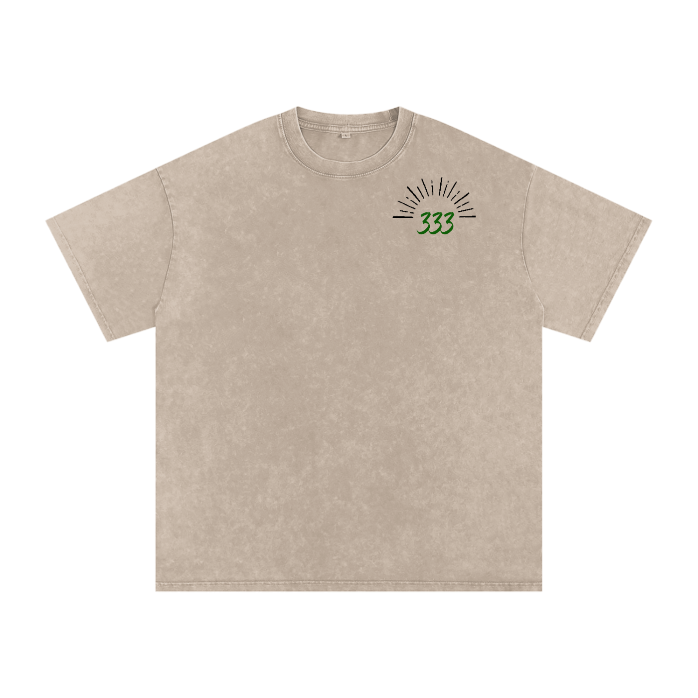 Snow Washed Oversized Cotton T-Shirt